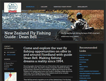 Tablet Screenshot of deanbellflyfishing.co.nz